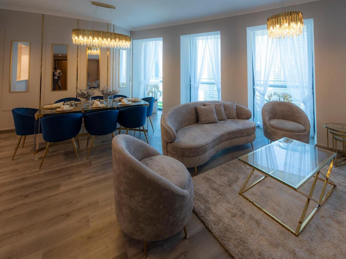 First Class 3Br With Full Dubai Skyline & Sea View Apartment Exterior photo