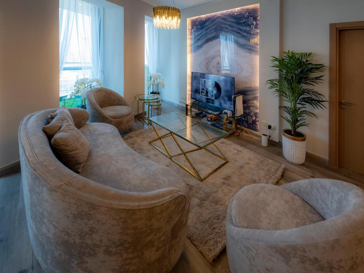 First Class 3Br With Full Dubai Skyline & Sea View Apartment Exterior photo