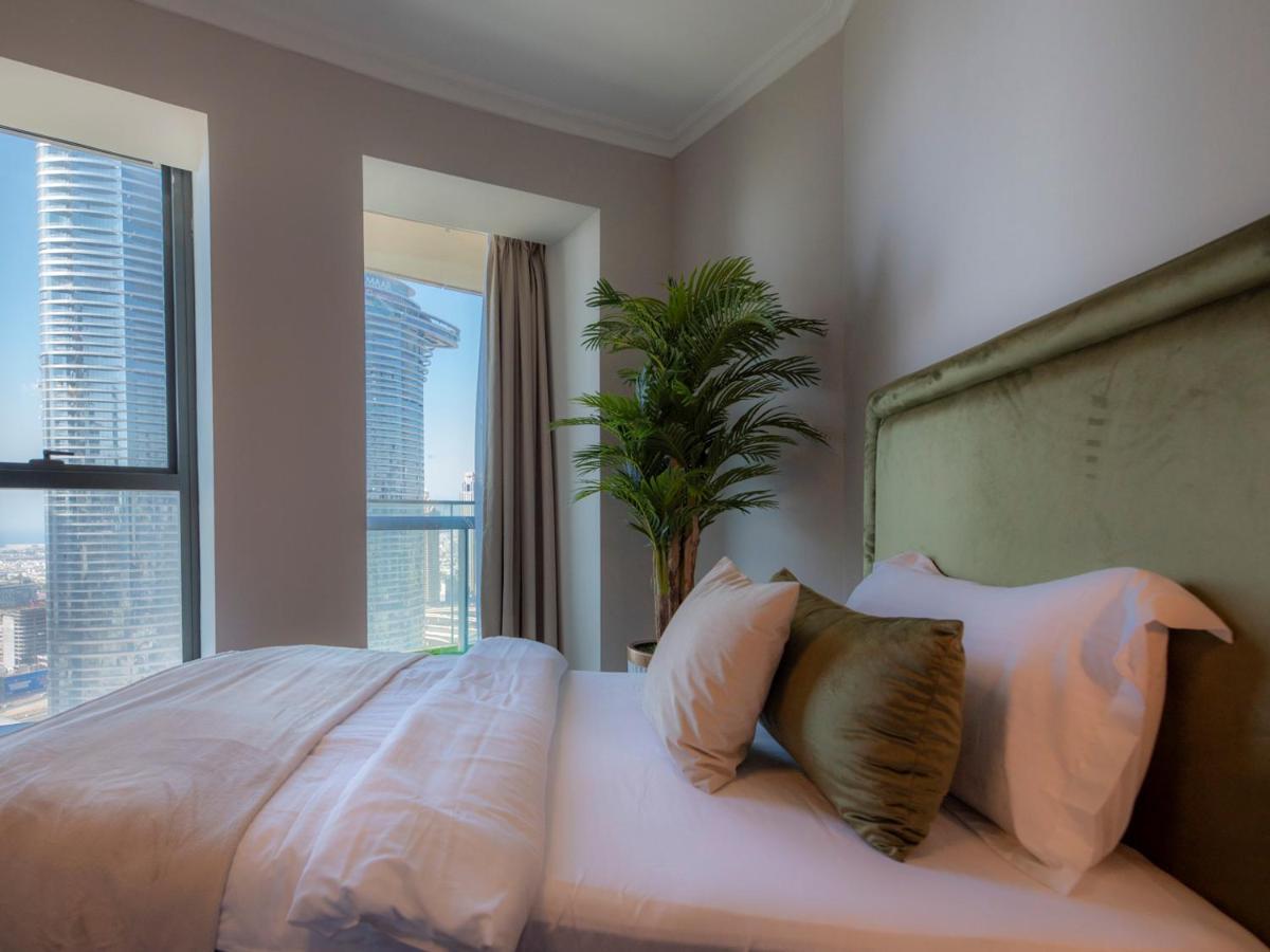 First Class 3Br With Full Dubai Skyline & Sea View Apartment Exterior photo